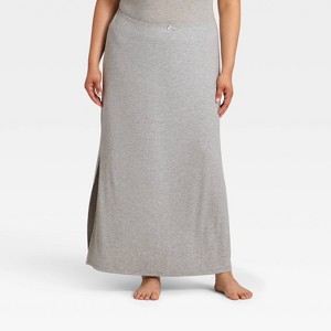 Women's Variegated Ribbed Pajama Skirt - Auden™ - 1 of 3
