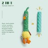 Nocciola 2-in-1 Squeaky Duck Dog Toy,Christmas gift,Cute Stuffed Dog Toys with Large Durable Rubber Squeaky Core for Aggressive Chewers - 4 of 4