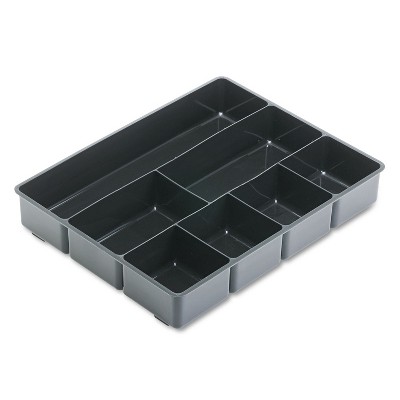 Rubbermaid Extra Deep Desk Drawer Director Tray Plastic Black 11906ROS