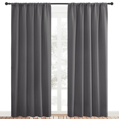 NICETOWN Blackout Curtains Rod Pocket Thermal Insulated Privacy Drapes (2 Panels)