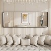 Apmir 22 in. W x 65 in. H Rectangular Aluminum Alloy Framed and Tempered Glass Wall Mirror in Matte Black - 4 of 4