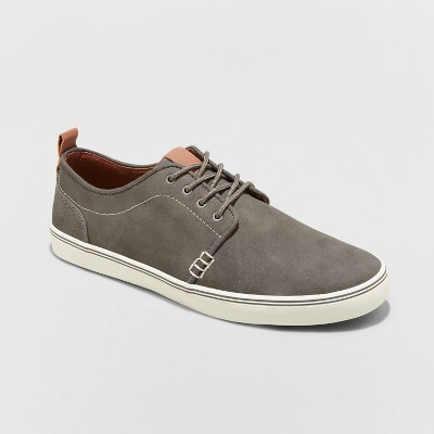 grey mens slip on shoes