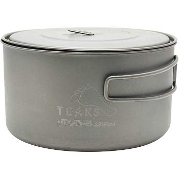 TOAKS Titanium 1350ml Outdoor Camping Cook Pot POT-1350
