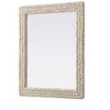 Elegant Lighting Rectangle Cornhusk Mirror 30x36 in Linen White - 4 of 4