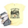 Simply Sage Market Women's Life Is Better By The Campfire Tent Short Sleeve Garment Dyed Tee - 3 of 4