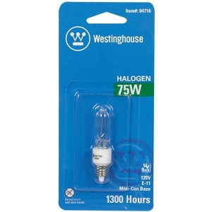 Westinghouse 75 W T4 Specialty Halogen Bulb 1,450 lm White 1 pk - 1 of 1