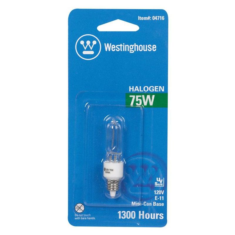 Westinghouse 75 W T4 Specialty Halogen Bulb 1,450 lm White 1 pk, 1 of 2