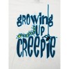 Growing Up Creepie Home Is Where The Web Is Crew Neck Short Sleeve Women's White T-shirt - 3 of 4