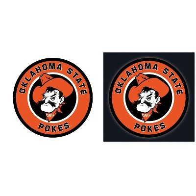 Evergreen Ultra-Thin Edgelight LED Wall Decor, Round, Oklahoma State University- 23 x 23 Inches Made In USA