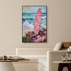 Art Remedy Colorful Surfboard in the Sand Colorful Coastal Wall Art Framed - 2 of 4
