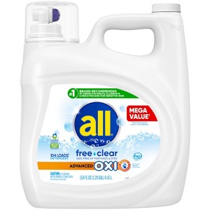 All Advanced Oxi Free Clear Liquid Laundry Detergent - 1 of 4