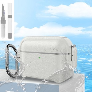 HTUTWOO AirPods 4th Generation Case - Waterproof, Shockproof, Rugged Full Body Case with Carabiner Clip and Cleaning Kit - 1 of 4