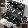 OKD Vanity Tables with 3 Visible Drawers, Farmhouse Vanity Desk with Lights Makeup Mirror - 2 of 4
