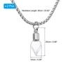 Unique Bargains Small Wish Bottles Birthday Gifts Glass Container Vial Necklace - 2 of 4