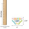 Big Dot of Happiness Colorful Baby Shower - Diaper Shaped Raffle Ticket Inserts - Gender Neutral Baby Shower Diaper Raffle Game - Set of 24 - 3 of 4