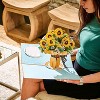 Paper Love HugePop 3D Sunflower Bouquet Pop Up Card, with Detachable Paper Bouquet, for Fall, Thanksgiving, All Occasions - Jumbo 10" x 14" Card - 4 of 4