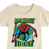 Girls' - Marvel - Spider-man St. Patrick's Day Amazingly Lucky Fitted Short Sleeve Graphic T-Shirt - 2 of 4