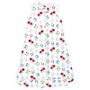 Hudson Baby Infant Girls Interlock Cotton Sleeveless Sleeping Bag, Wildflower - 3 of 4