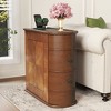PAGED Modern Nightstand, Wooden End Table with Two Drawers, Bedside Table for Bedroom, Living Room - 2 of 4