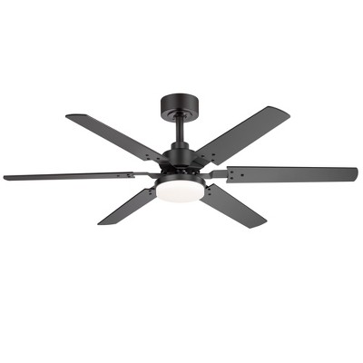 Airsurfer 46" Ceiling Fan 2-Pack, 6 Blades, 15W Dimmable LED Light, Reversible Motor, Memory Function, Remote Control