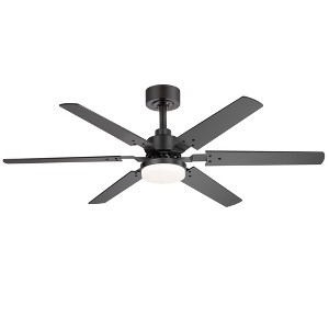 Airsurfer 46" Ceiling Fan 2-Pack, 6 Blades, 15W Dimmable LED Light, Reversible Motor, Memory Function, Remote Control - 1 of 4