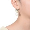 Guili Sterling Silver Gold Plated Drop Earrings with Genuine Freshwater Pearl in Round Shape, Offering a Classic Look for Every Occasion - 3 of 3