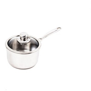 Swiss Diamond Premium Clad Induction Sauce Pan with Tempered Glass Lid - 1 of 2