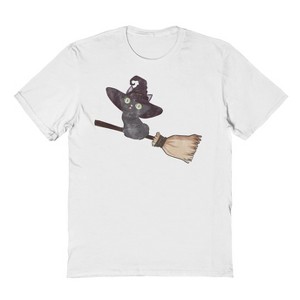 Social Collective Men Kitten Broom Short Sleeve Graphic Cotton T-Shirt - 1 of 4