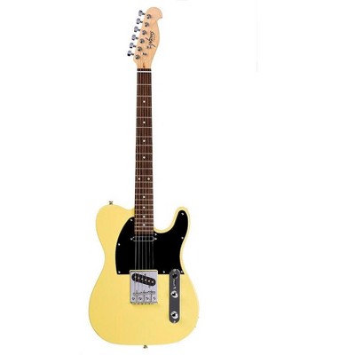 Monoprice Indio Retro Classic Electric Guitar - Blonde, With Gig Bag