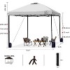 Cesicia 10x10 FT Light Blue Pop Up Commercial Canopy Tent with Adjustable Legs, Air Vent, Carry Bag & Sandbags - 2 of 4