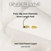 Small Huggie Hoop Earrings for Women 14kt Gold Plated CZ Body Jewelry by Ginger Lyne Collection - 4 of 4