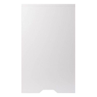 White Freestanding Office Storage Cabinet with Adjustable Shelving