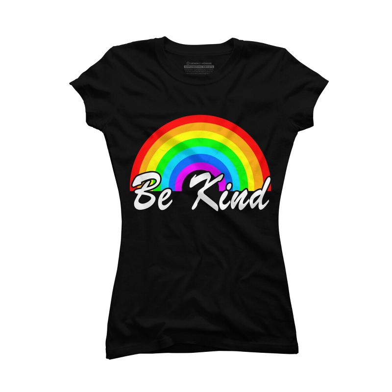 Adult Design By Humans Be Kind Rainbow Autism Awareness By T-Shirt, 1 of 3