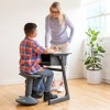 ECR4Kids SitWell Height-Adjustable Wobble Stool - Active Flexible Seating Chair for Kids and Adults - School and Office - image 3 of 4