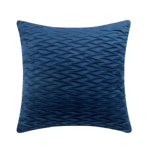Unique Bargains Couch Bedroom Luxury Textured Soft Cozy Solid Striped Square Throw Pillow Covers Set of 2 - 1 of 4