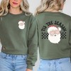 Simply Sage Market Women's Graphic Sweatshirt Tis The Season Santa Front and Back - 2 of 4