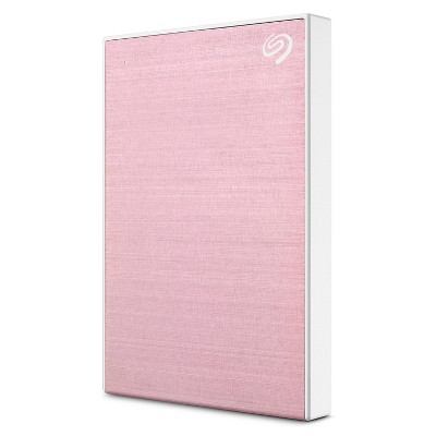 Seagate 2TB One Touch Slim Portable External Hard Drive USB 3.0 - Pink Rose (STKB2000405)