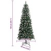 vidaXL Artificial Christmas Tree with 150 LEDs Green 66 x 66 x 150 cm - 4 of 4