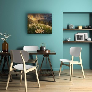 Trademark Fine Art Ales Komovec White Carpet Wood Slat Art - 1 of 4