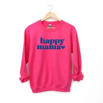 Simply Sage Market Women's Graphic Sweatshirt Happy Mama Puff Print