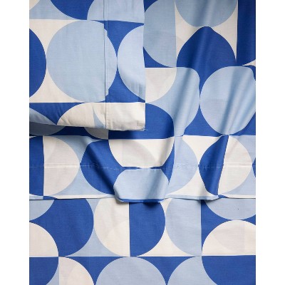 society6 Ana Rut Bre Fine Art Fresh Morning Elegance Brushed Cotton Sheet Set Blue