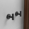 BWE 6-Pieces Round Shape J-Hook Robe/Towel Hook Wall Mount Bathroom Storage Modern - 2 of 4