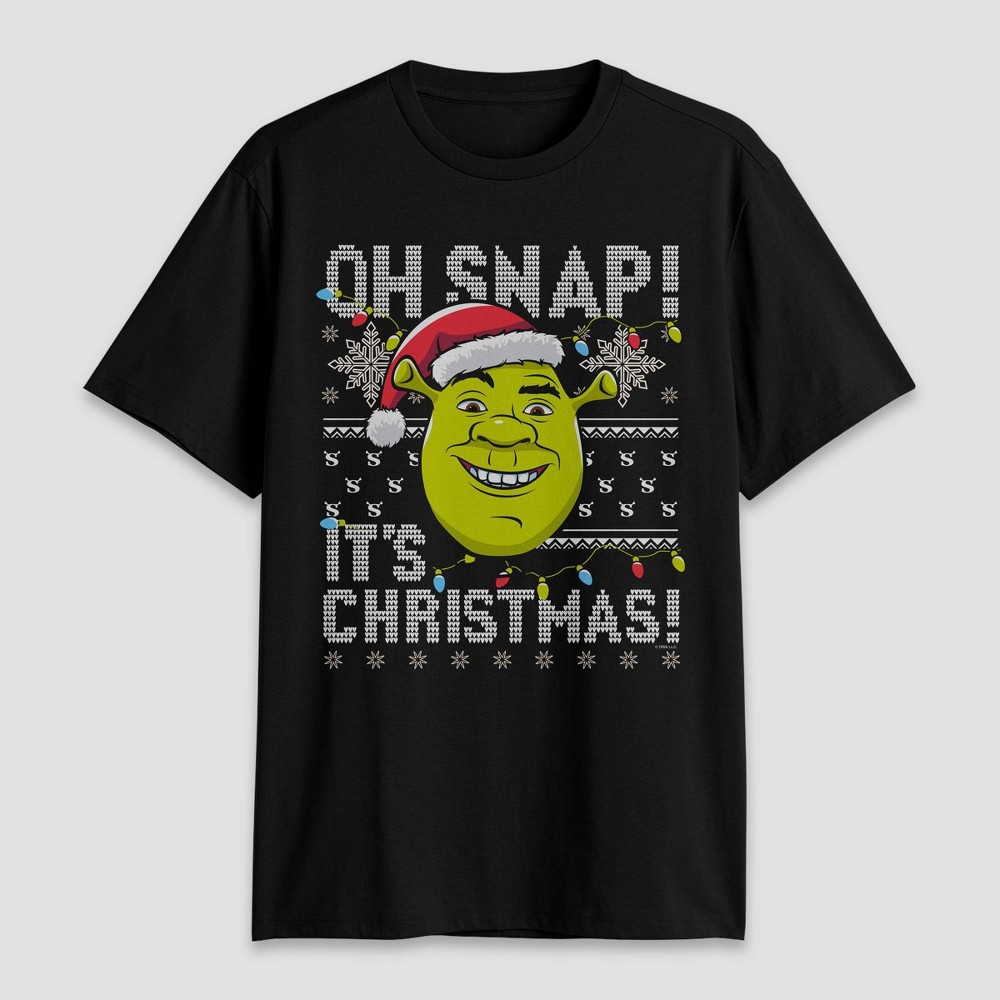 Men's Shrekmas Short Sleeve Graphic T-Shirt - Black L
