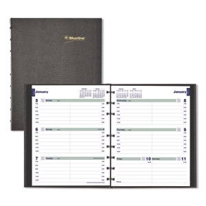 Plan and Link Weekly Appointment Planner, 9.25" x 7.25", Black Cover, 12-Month (Jan to Dec): 2025 - 1 of 4