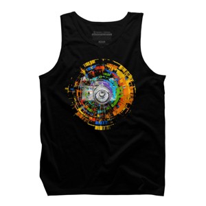 Men's Design By Humans Capture the Colors By clingcling Tank Top - 1 of 4