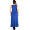 Plus Size Simple A-Line Tank Maxi Dress - 24seven Comfort Apparel™ - 3 of 4