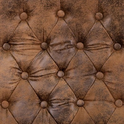 Bomber Brown Microfiber High-Back Swivel Office Chair with Metal Base