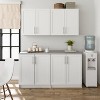 Prepac 4pc Elite Storage Cabinet Set with Panel Doors White - 2 of 4