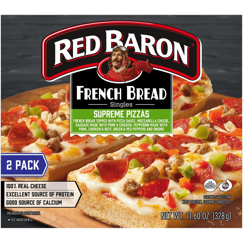 Red Baron French Bread Supreme Frozen Pizza - 11.6oz, 5 of 10