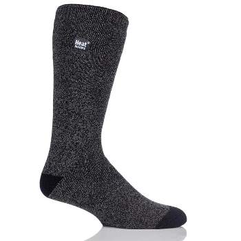Heat Holder® Men's Twist LITE™ Socks| Thermal Yarn | Medium-Thick Socks Casual Shoes + Boots | Warm + Soft, Hiking, Cabin, Cozy at Home Socks | 5X Warmer Than Cotton